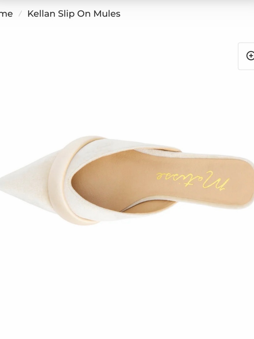 MATISSE Kellan Slip-On Mules in Ivory